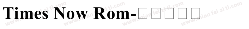 Times Now Rom字体转换